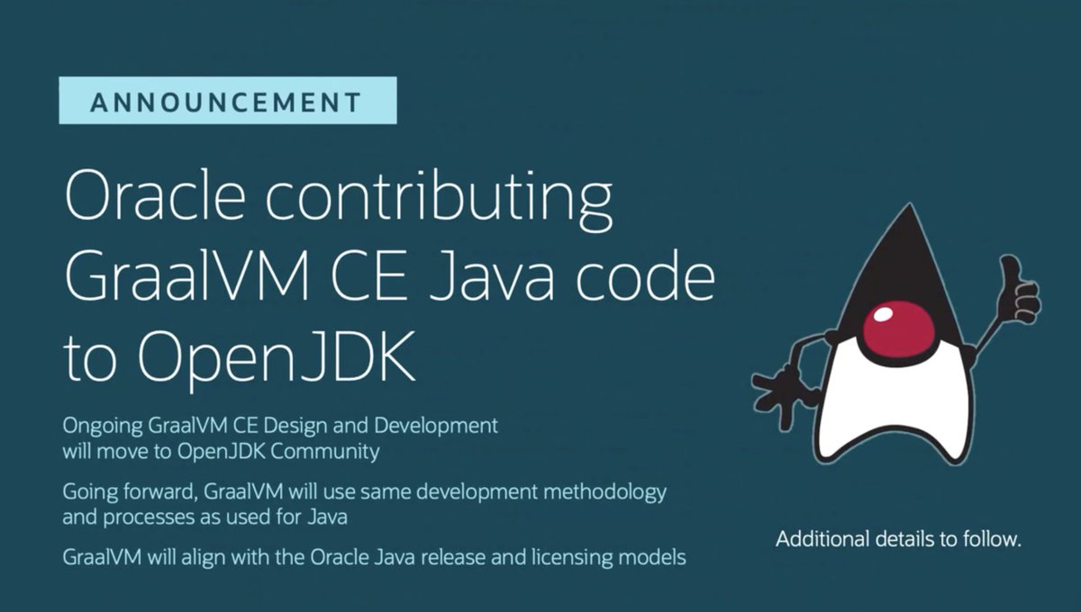 Excited about @GraalVM JIT and Native Image becoming part of OpenJDK!🚀
#JavaOne