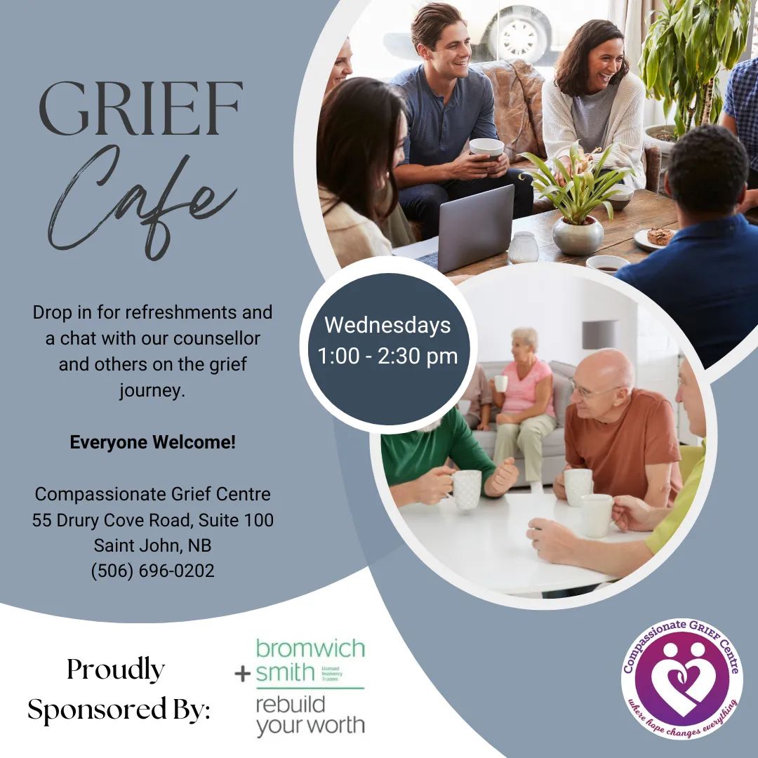Reminder tomorrow is our no-cost weekly grief café from 1pm to 2:30pm at our Centre. So if you are struggling with grief and you want to be around others who are also going through the grief journey. Please stop by.
#Grief