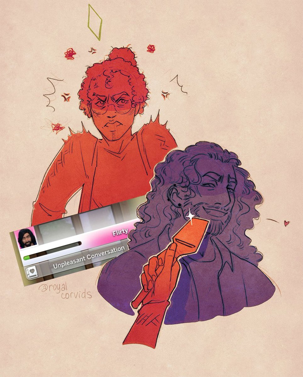 royalcorvids's tweet photo. boonehound in the sims 4
pc!bloodhound: tense, sad, pissed off
npc!boone: >:3 
anyway world's angriest grilled cheese. issokay they'll grow together yet
#apexlegends #apexlegendsfanart https://t.co/QZQijNAGoZ