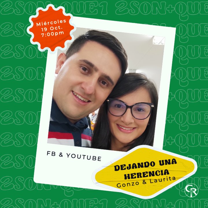 CasaRocaMzl's tweet photo. 2 son + que 1: 📜 “Dejando una herencia” Miércoles, 19 Octubre 2022 Dir. Gonzo & Laurita
#casarocanopara La iglesia no es un lugar 💒, la iglesia somos todos 👨👩👧👦#manizales #2022volveraDios #miércoles #herencia #dejandounaherencia #legado #generaciones #legar https://t.co/vXDKE4aEc1