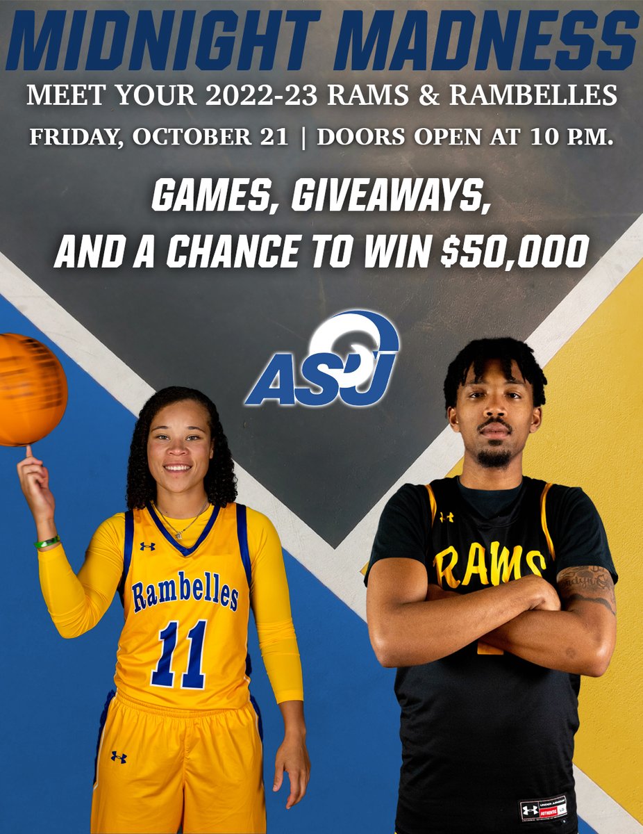 angeloathletics's tweet image. Join us at the Junell Center this Friday for Midnight Madness! #RamEm