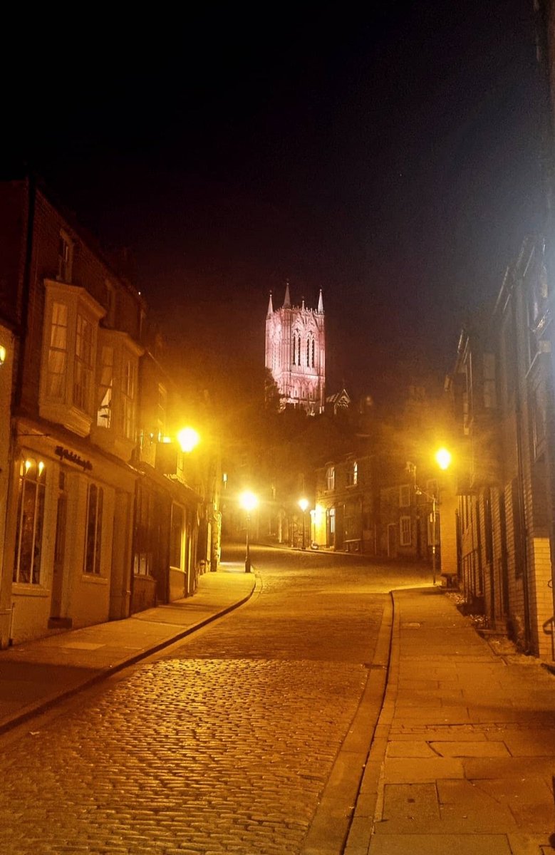 LV_PhysEd's tweet photo. Nice short trip to Lincoln this evening to visit my brother. I've missed seeing @LincsCathedral lit up at night! https://t.co/L0UF4jPkej