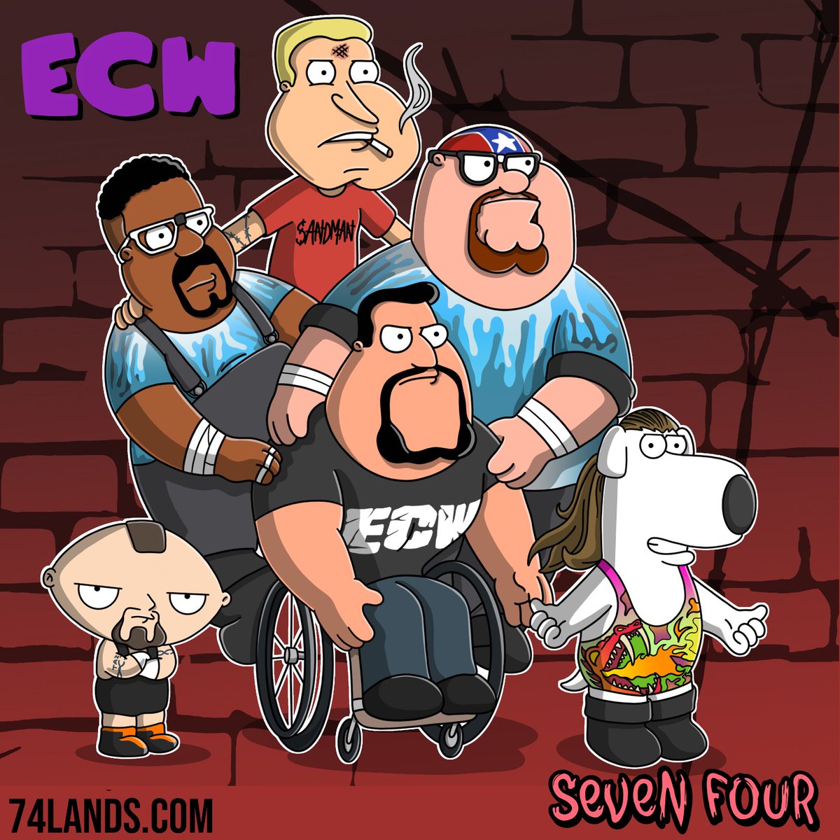 74lands's tweet photo. ECW. @TherealRVD @OfficialTAZ @THETOMMYDREAMER #WWE #Familguy #WrestlingCommunity #WrestlingTwitter https://t.co/krDIZEpCjU