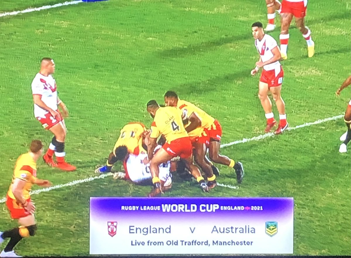 DigsysDinner1's tweet photo. @BBCSport great prediction for the final, I agree! This is going to be a great game though. Ipape for player of the match #Tonga #PNG #RugbyLeagueWorldCup https://t.co/6UwzV7TRHT