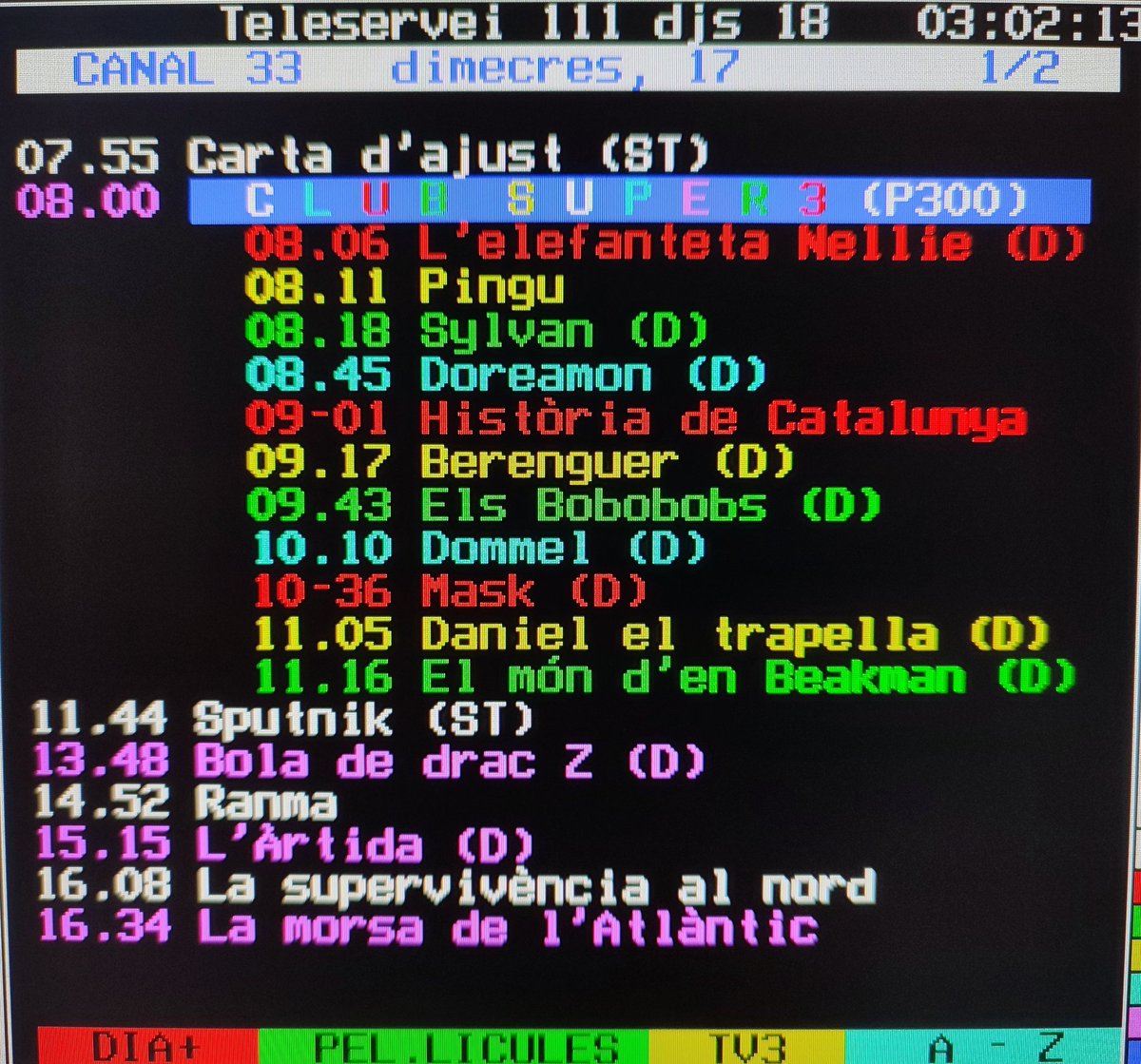 xerinola17's tweet photo. La programació del dimecres 17 de Juliol del 1996 era molt forta, eh 😱 https://t.co/GQYK0GQBm5