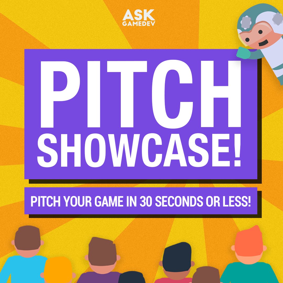 AskGamedev's tweet image. Are you working on a game? What's your elevator pitch? We're working on an indie game Pitch Showcase video! Send us 2-3 sentences about your game along with your best 30 seconds of gameplay footage!
Submission form & details here: forms.gle/22mGmvL2RCAr3V…
#indiedev #pitchyagame