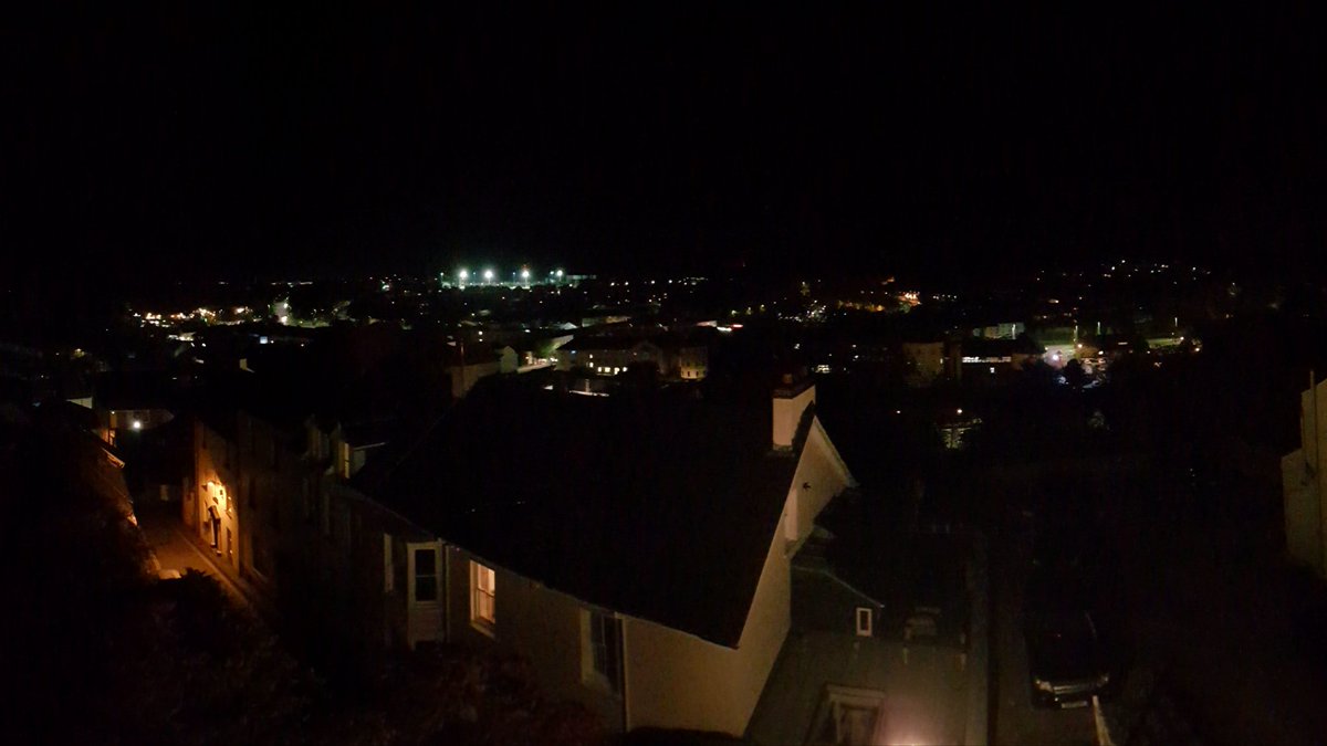 By night the nearby town of Haverfordwest can look quite magical 🌃💫🌌