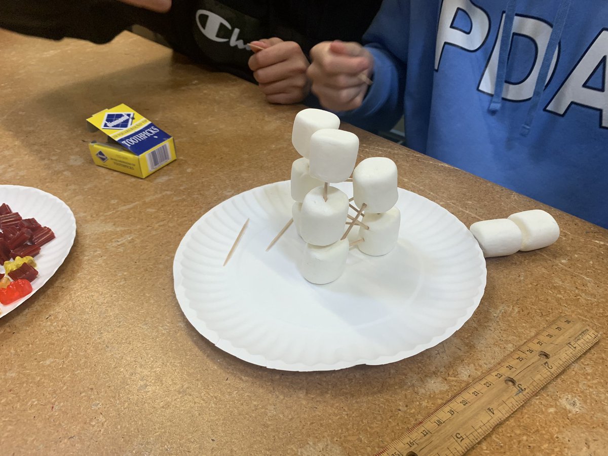 SpartanSOT's tweet photo. During our TSA meeting today, our members competed in a timed building challenge using toothpicks and candy! https://t.co/B5PhczLgqV