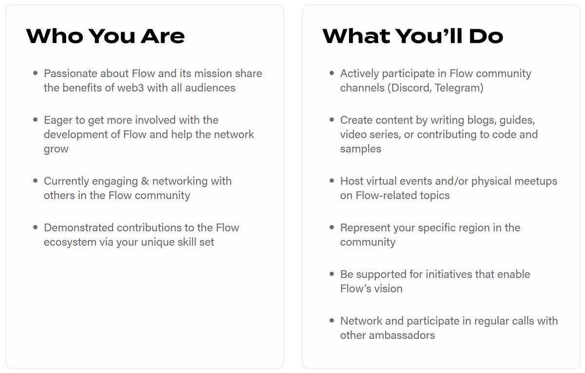 Wondering if you'd be a good fit? Here's some more info to help you decide if you want to become a Flow Ambassador 👇