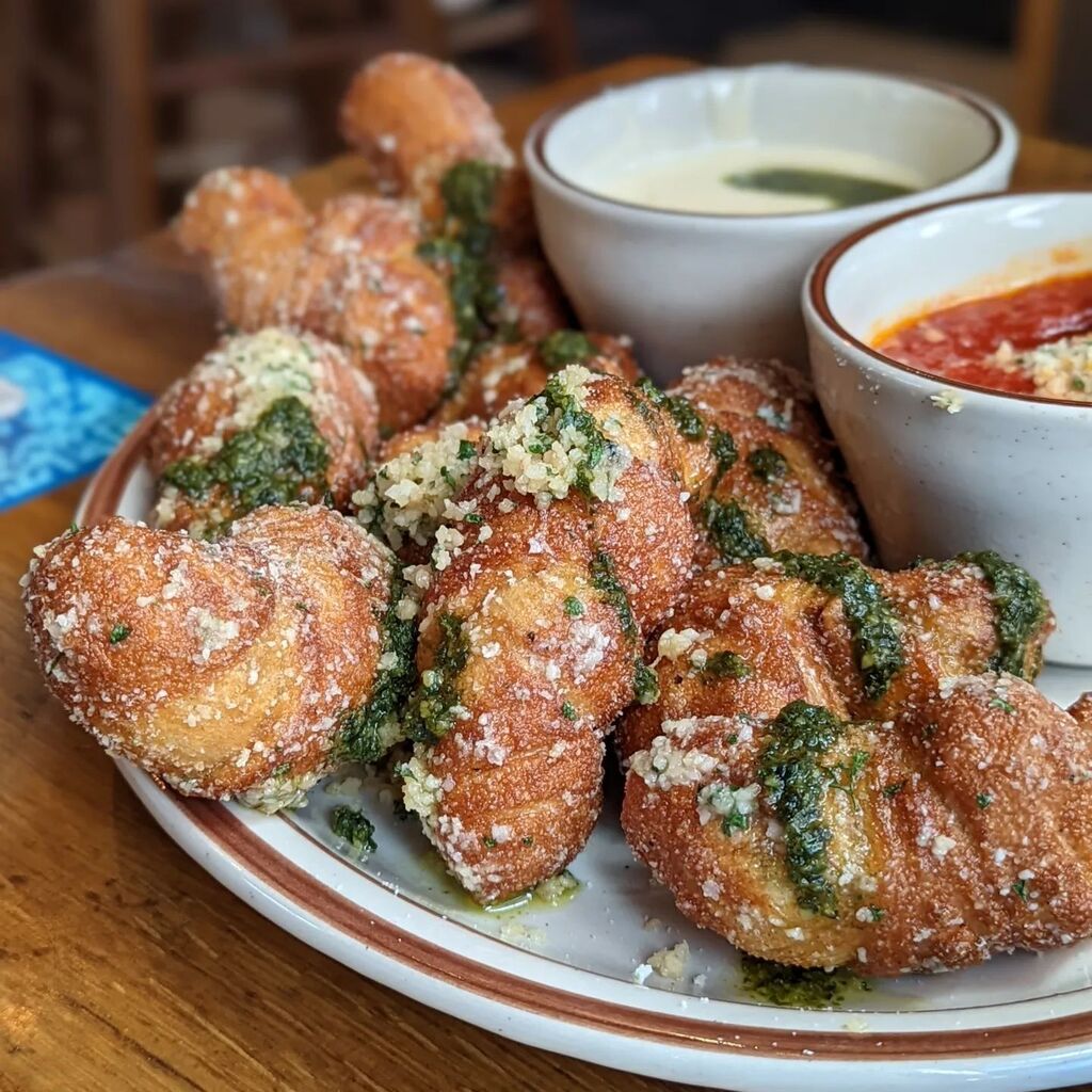 IFYKYK! I could drink <a href="/fatsullyspizza/">Fat Sully's Pizza</a>'s basil pesto (aka the white sauce) that they serve with their loaded garlic knots. instagr.am/p/Cj3WB58u1E7/