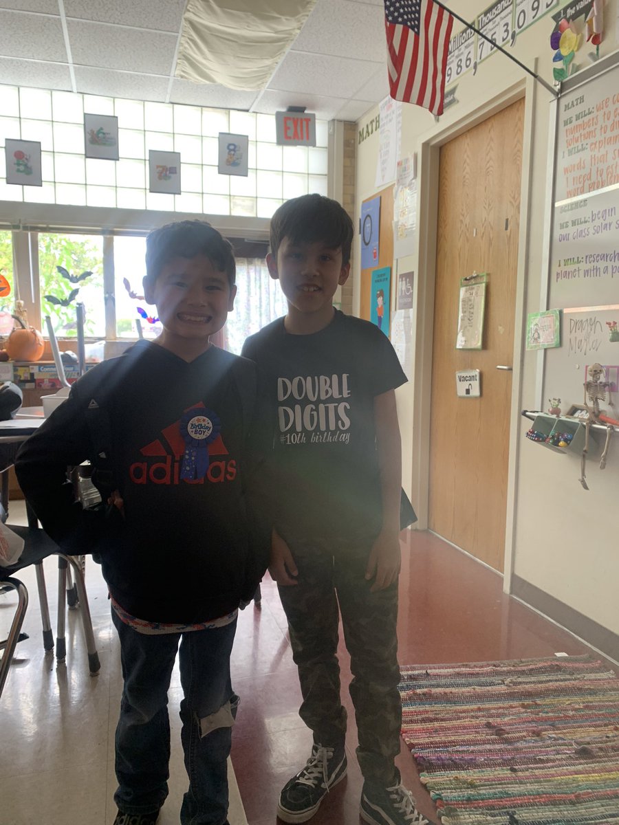 We’ve got a couple of (almost) birthday twins in my class! 🎈