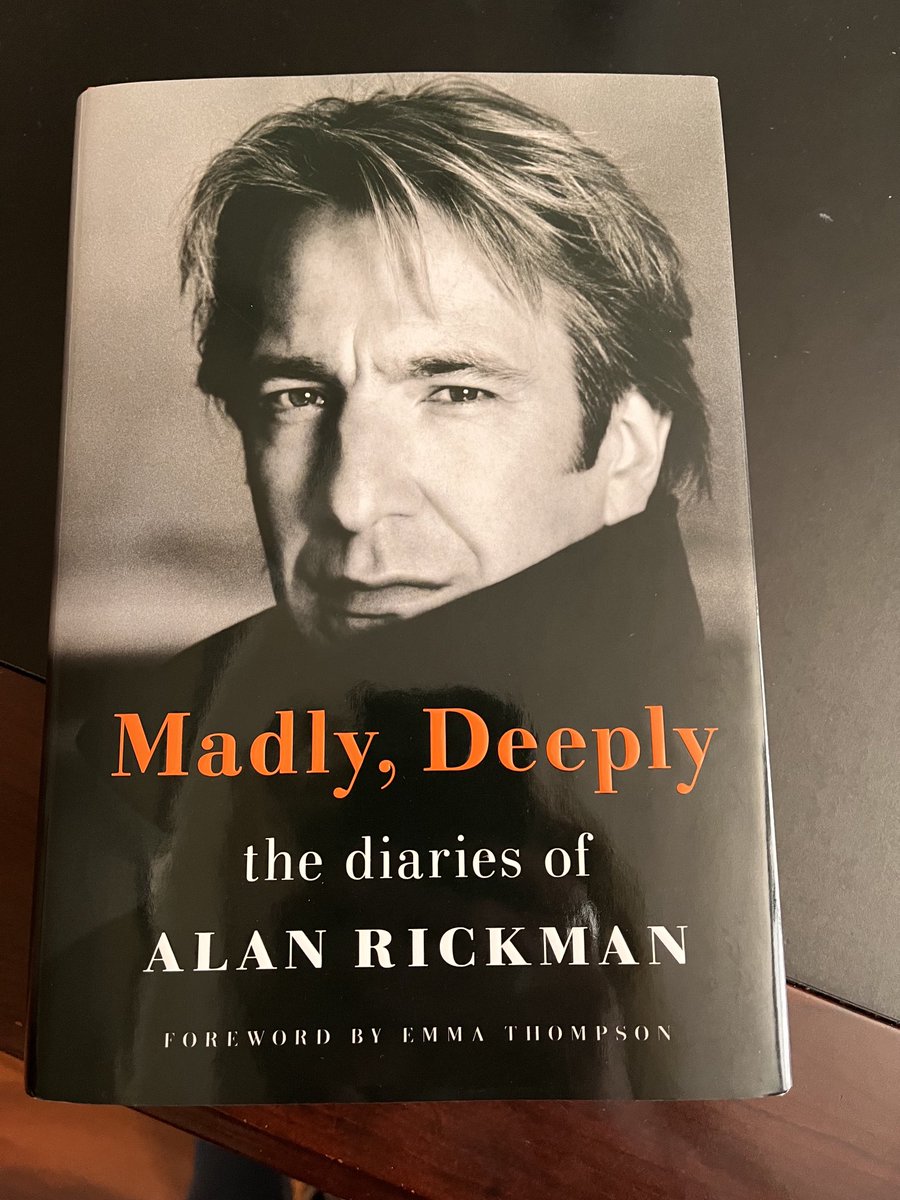 mkb35's tweet photo. Look what the UPS man just dropped off!!!!! I cannot wait to read this ❤️ #AlanRickman #MadlyDeeply https://t.co/0NYtBg0AAw