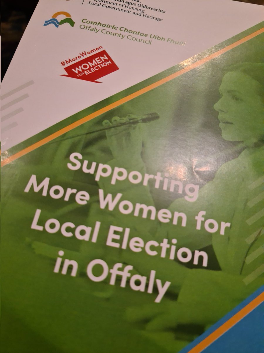 YSineadgeraghty's tweet photo. Delighted to be at the launch of #MoreWomenOffaly collaboration between #OffalyCoCo & #WomenforElection 5% Offaly V 26% National #moretodo https://t.co/eEH6iCmGFn