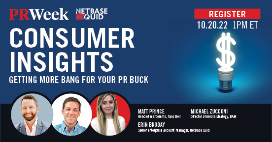 PRWeekUS's tweet photo. What resonates in the press? Hear from PR professionals discuss the long-term solutions you need with communicating to your audience.
@NetBaseQuid

Don’t forget to register today! https://t.co/rBCEjJzBV2 https://t.co/SVbHy1Wid6