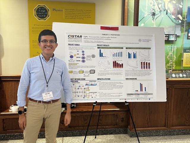 CISTAR_ERC's tweet photo. CISTAR Fellows presented their research to CISTAR industrial members today at @undcbe! A big thank you to @NotreDameEnergy for all their help with planning & hosting the 2022 CISTAR Biannual Meeting! #decarbonization #PosterSession #graduatestudents #nsf #nsferc https://t.co/yPh9k6YZlJ