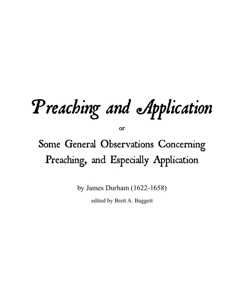 BrettaBaggett's tweet photo. New booklet coming soon to help preachers in application. 24 pages from cover to cover, but packed with insight. #JamesDurham https://t.co/0ZV4C4oj4E
