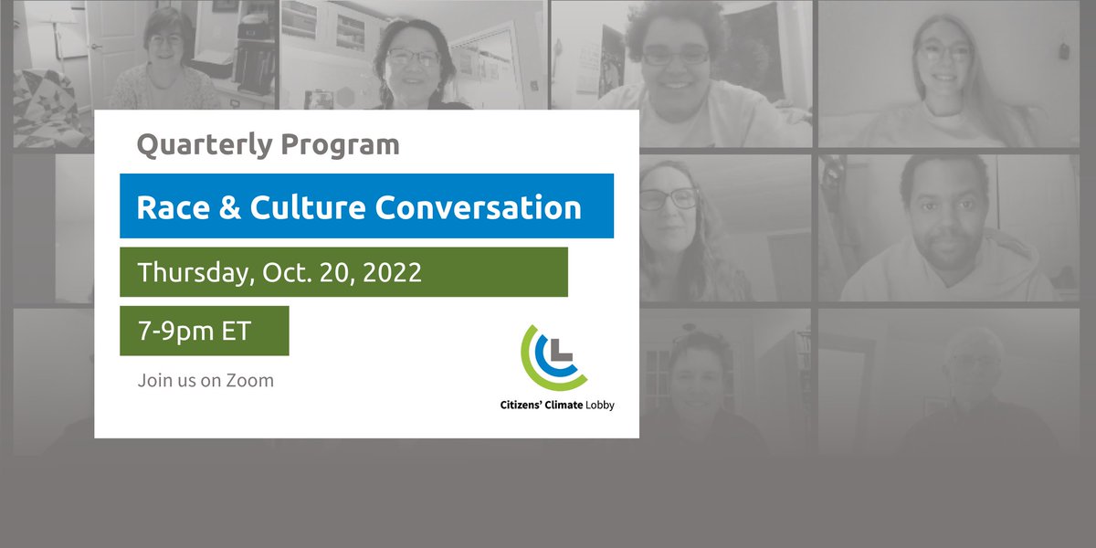 The final #RaceandCulture Convo of 2022 will take place Thursday, Oct. 20 at 7 pm ET. During this convo, we will focus on the concept of 'meeting people where they are.' Sign up and see you then! eventbrite.com/e/ccl-october-…