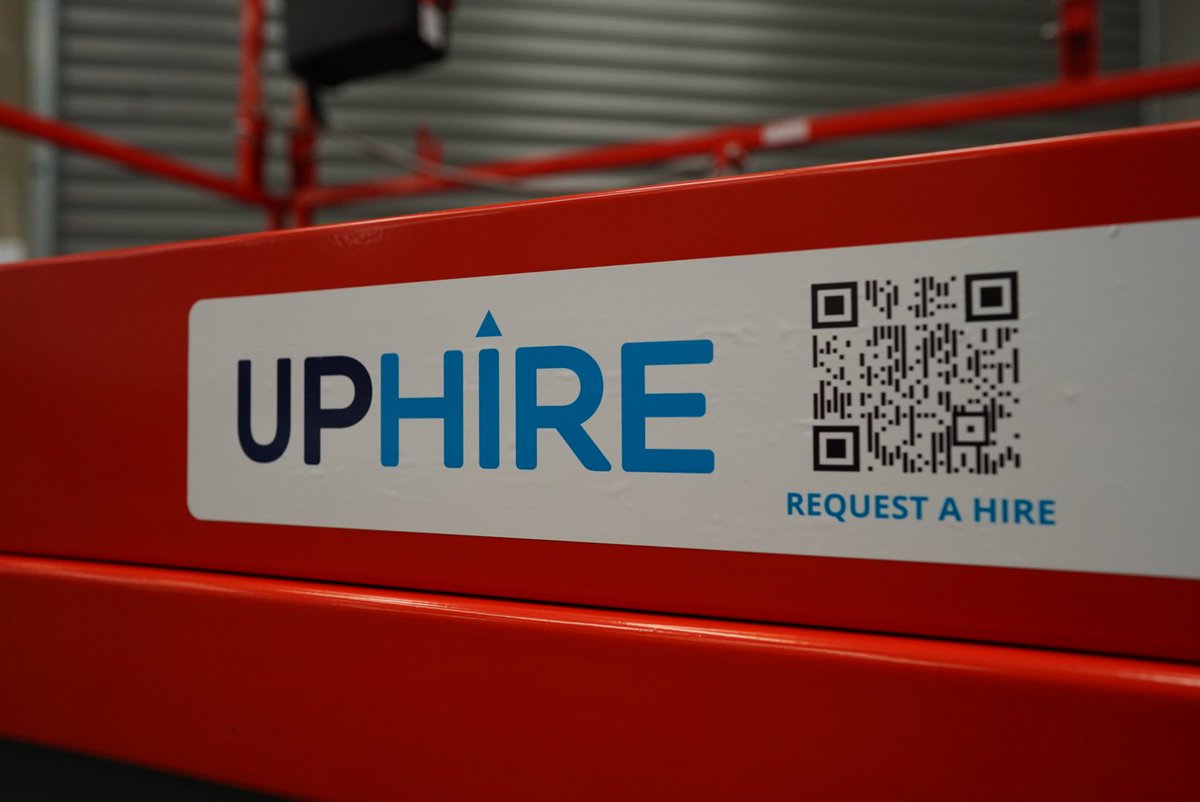UphireUK's tweet photo. Uphire also offer a quick and easy way to request a hire. Scan the QR code on our lifts and Pick up if you see them on site. This way saves time and could mean your lift could be delivered sooner. #hireme #newbusiness #uphire #trynow https://t.co/YGAV6e3vxC