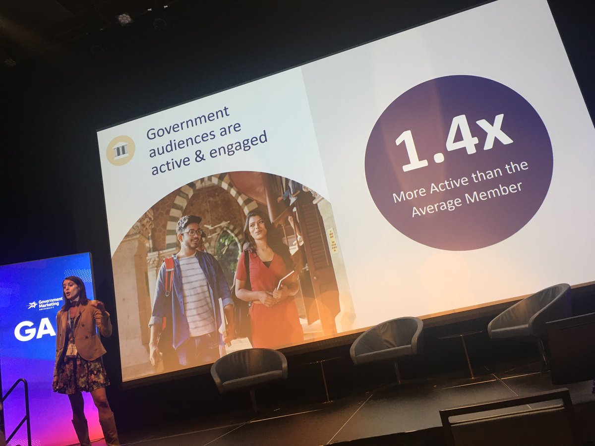 PRMillennial's tweet image. Government audiences are 1.4 times more engaged on LinkedIn than the average member. - Christina Maruna, @LinkedIn #GAIN2022 #B2G #govcon