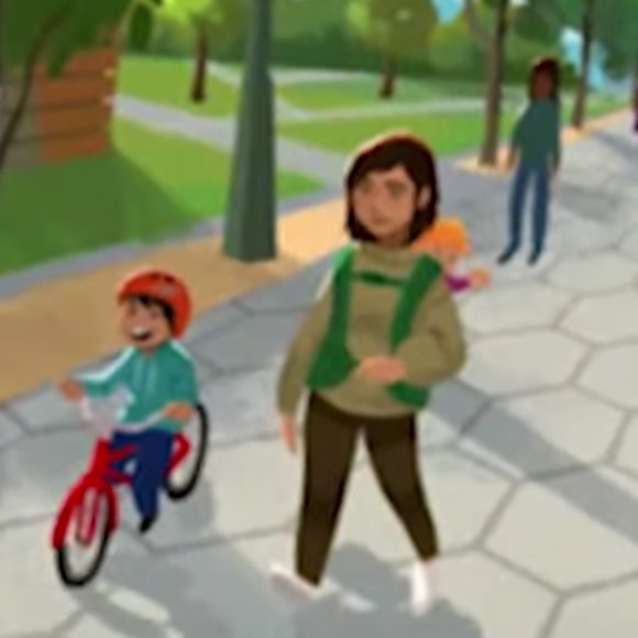 UMMMM...??? <a href="/TheSims/">The Sims</a> i see a kid on a bike and...A BABY ON HER BACK!! 😱 #TheSims4