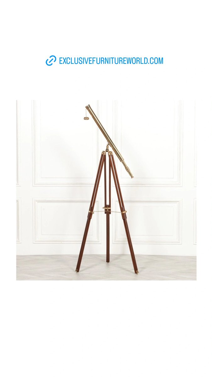 rass telescope, on wooden stand

Dimensions: H: 145cm (fully extended) – 82cm (not extended) / 96-100cm Long Telescope Tube / Tube Diameter: 6.5cm
<a href="/ExclusiveFurni2/">Exclusive Furniture</a>