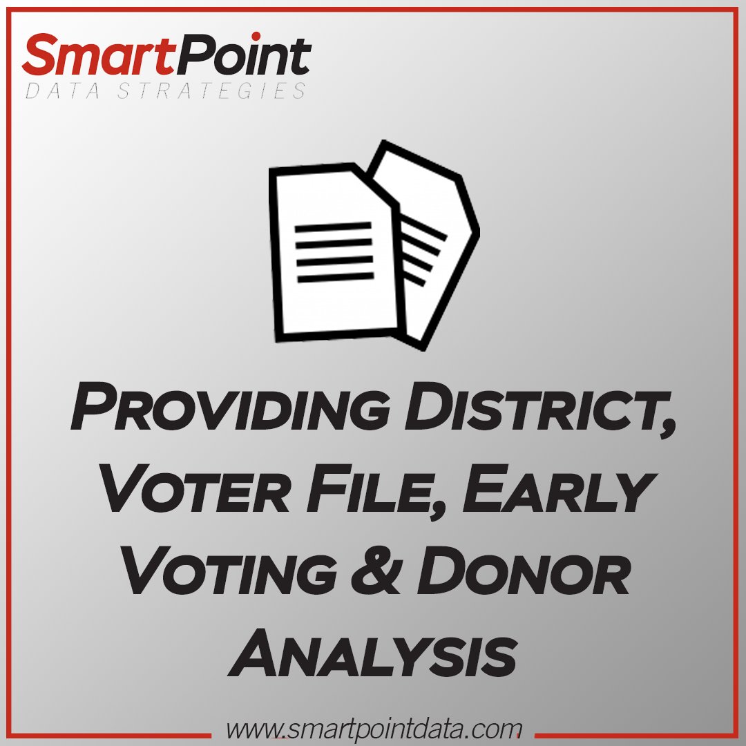 We can assist your team so you can make informed decisions based on your district's voter history!

smartpointdata.com