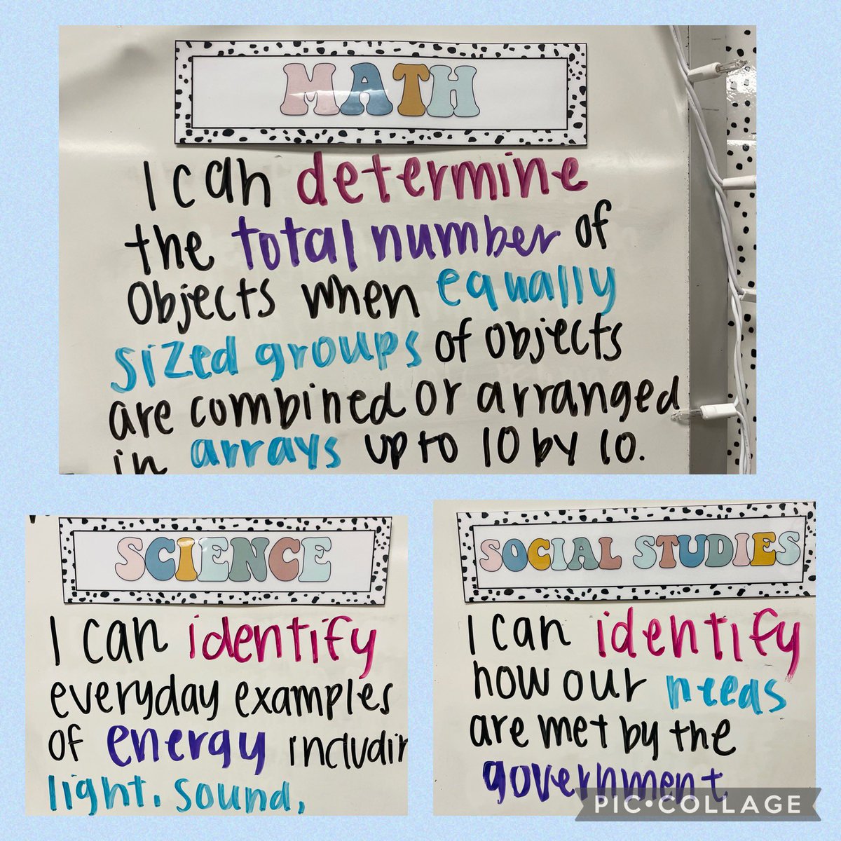 MsJenkins_LC's tweet image. @missmitsunari made a #smallmove that can lead to big gains in the classroom. Color-coded teaching objectives. This move is significant because you are visually highlighting what you want students to notice. #TeachertipTuesday @nancymotleyTRTW @Robertson_Elem @FISD_EB