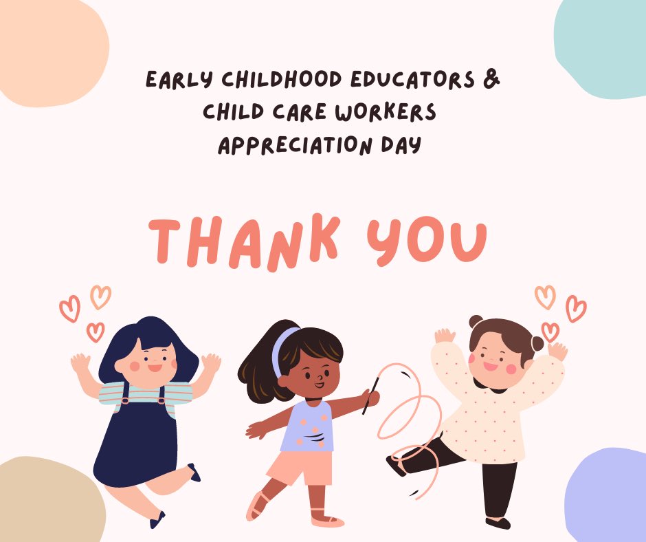 Sflecce's tweet photo. A big thank you to all of Ontario's hard working #ECE and #ChildCareWorkers who support our youngest learners!  

We appreciate your kindness, dedication, and passion for our youth. https://t.co/E3azylgti6