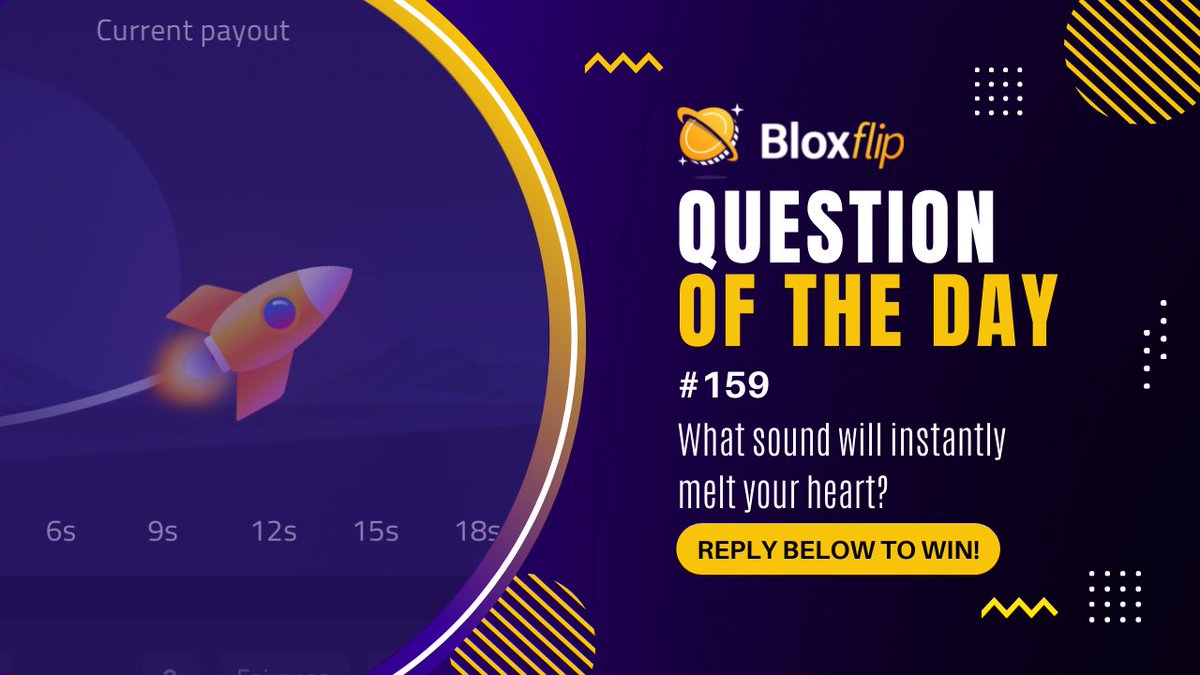 bloxflip's tweet photo. ❓ Question of the day ❓ #qotd

What sound will instantly melt your heart? 🔊

Reply below for a chance to win our weekly 5,000 #robux #giveaway!
Follow us to win!
#bloxflip #roblox 👇 https://t.co/Zr5lqzpdFV