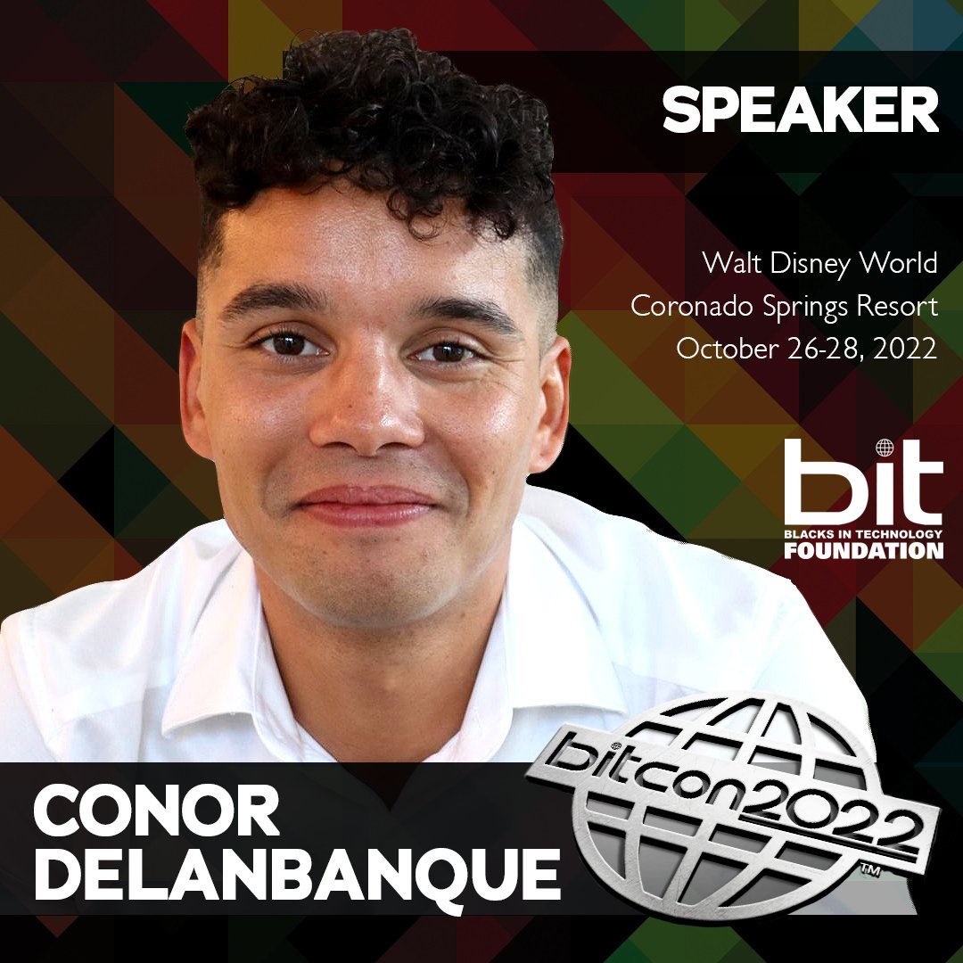 blkintechnology's tweet photo. We're virtual and in person with over 40 of Tech's most respected leaders, influencers and thought leaders. @ConorDevOps is in the house. For all of the details, visit the BITCON website at https://t.co/fkTKMyvIsf See you there! #bitfoundation #blacksintech #bitcon2022 https://t.co/0t7YgTPGGa