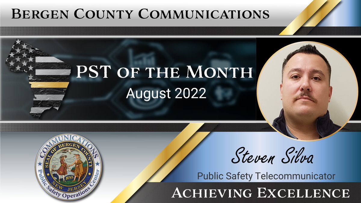 BergenPSOC's tweet photo. Congrats to PST Steven Silva for earning PST of the Month August 2022! https://t.co/gYv4tMEafv