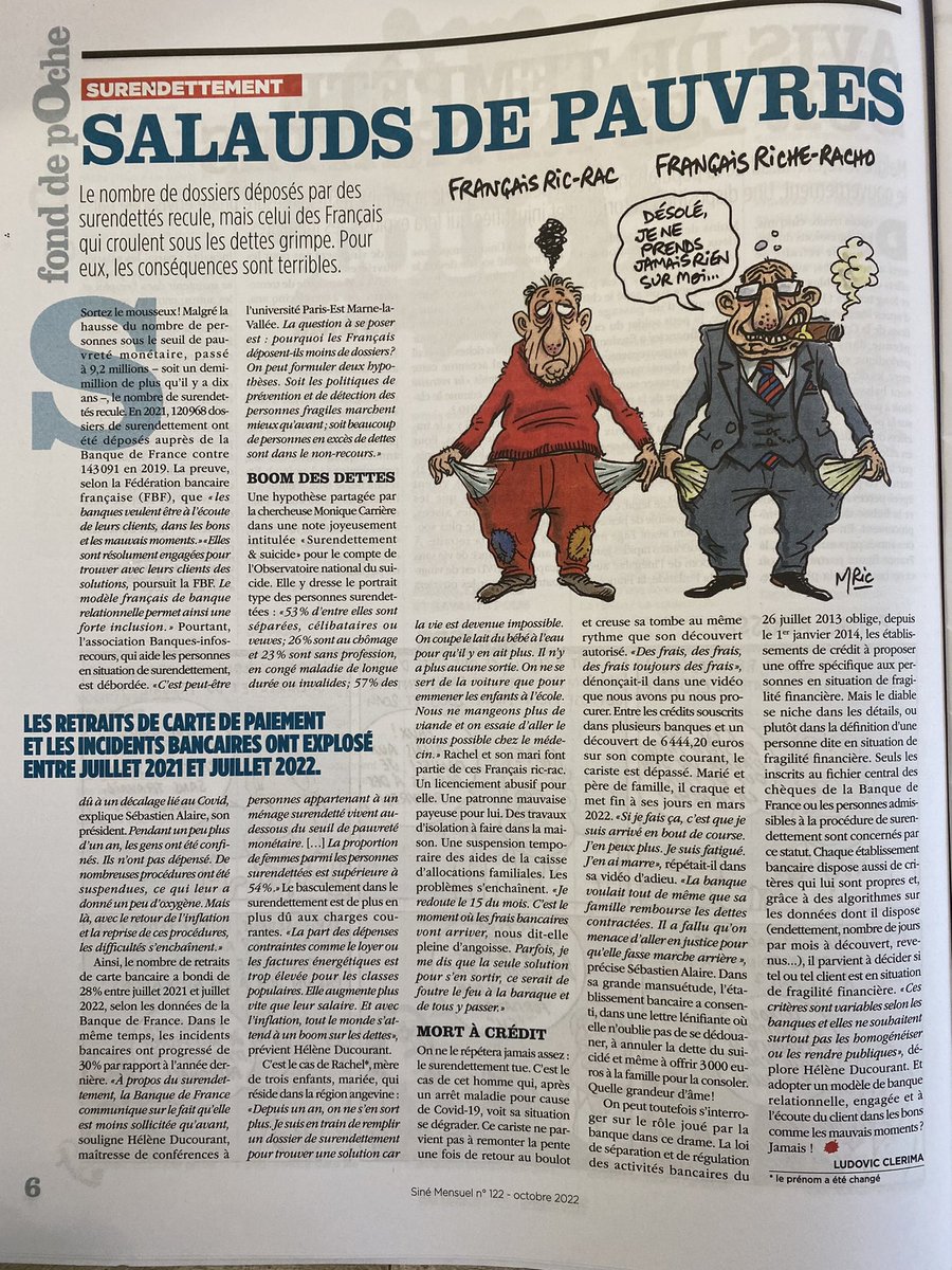 BRecours's tweet image. @sinemensuel  article « salauds de pauvres » actualité quand tu nous tient…