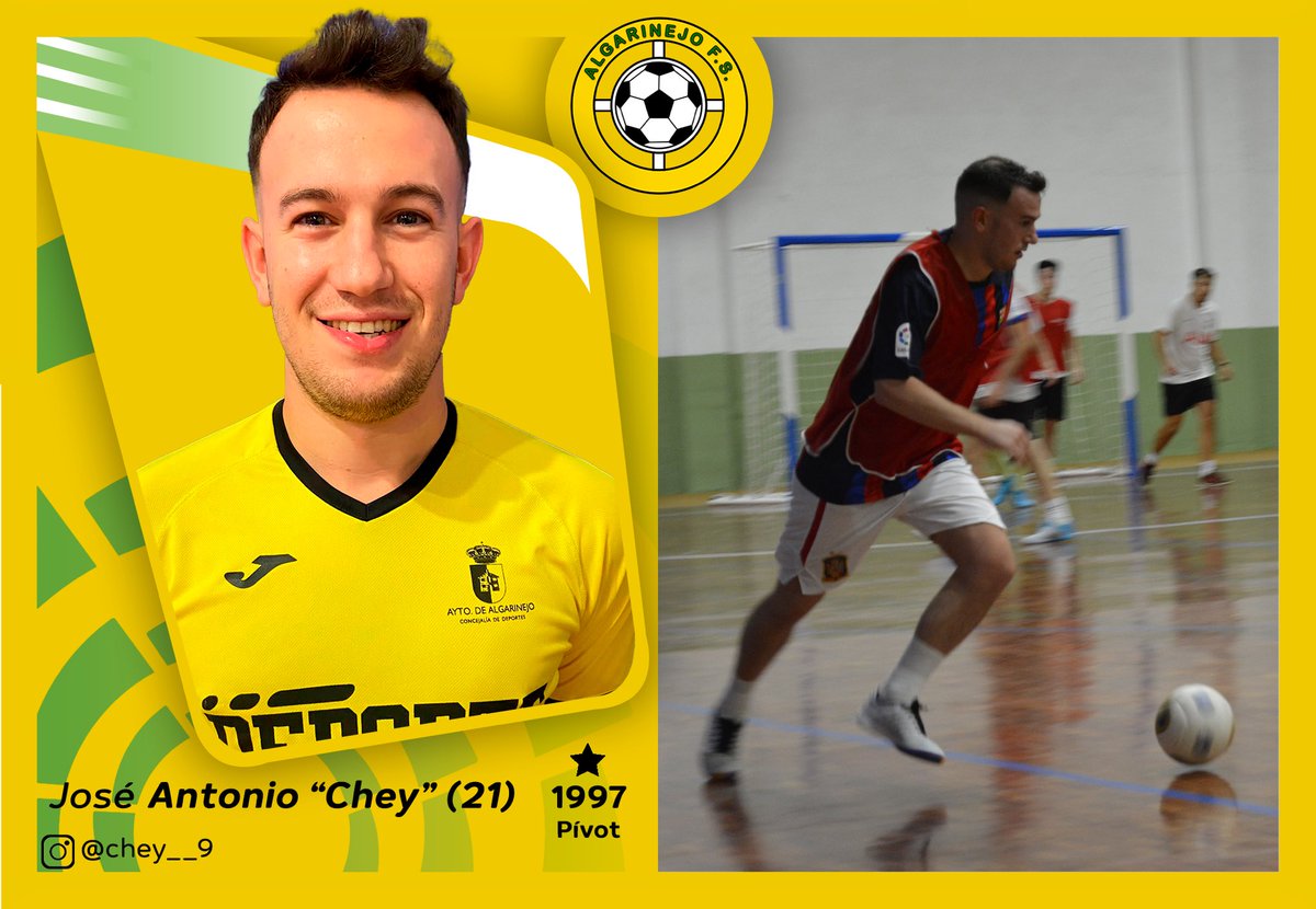 AlgarinejoFs's tweet photo. 🆕 𝘏𝘦𝘳𝘦 𝘸𝘦 𝘨𝘰! ¡José Antonio Pareja '𝗖𝗛𝗘𝗬' (@chey__9) se une a la aventura del equipo cebollero!
⚽ El de Montefrío, con pasado #Futsal en el equipo de la localidad vecina, nos aportará mucho en ataque
😜 ¡Bienvenido al lado bueno de la historia!

💪 #VamosAlgarinejo https://t.co/vuwojKSH5J