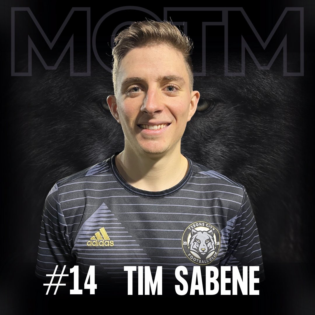 Shoutout to our latest MOTM, @_tim_sabene who registered an assist this past weekend and was an absolute menace down the left flank. We’ll done Tim. 👏👏 🌪#morethanateam #TCFC.