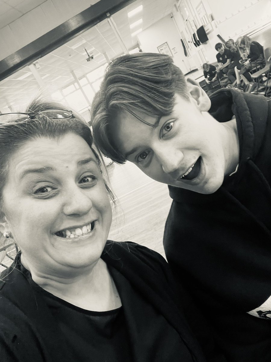 Could not have been happier to have our John Clarke visit us tonight at rehearsal #mademyweek #formerstudent #futurestar