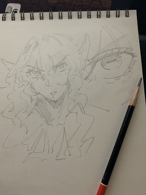 Try to go back on paper just for fun, but unfortunately this is the only pencil I have and I don't even have any erasers anymore 