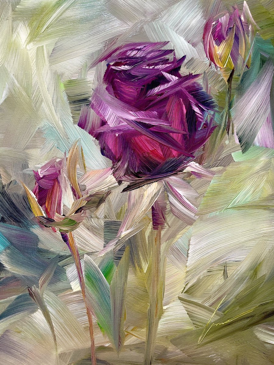 My painting of a rose flower 🖼🌹