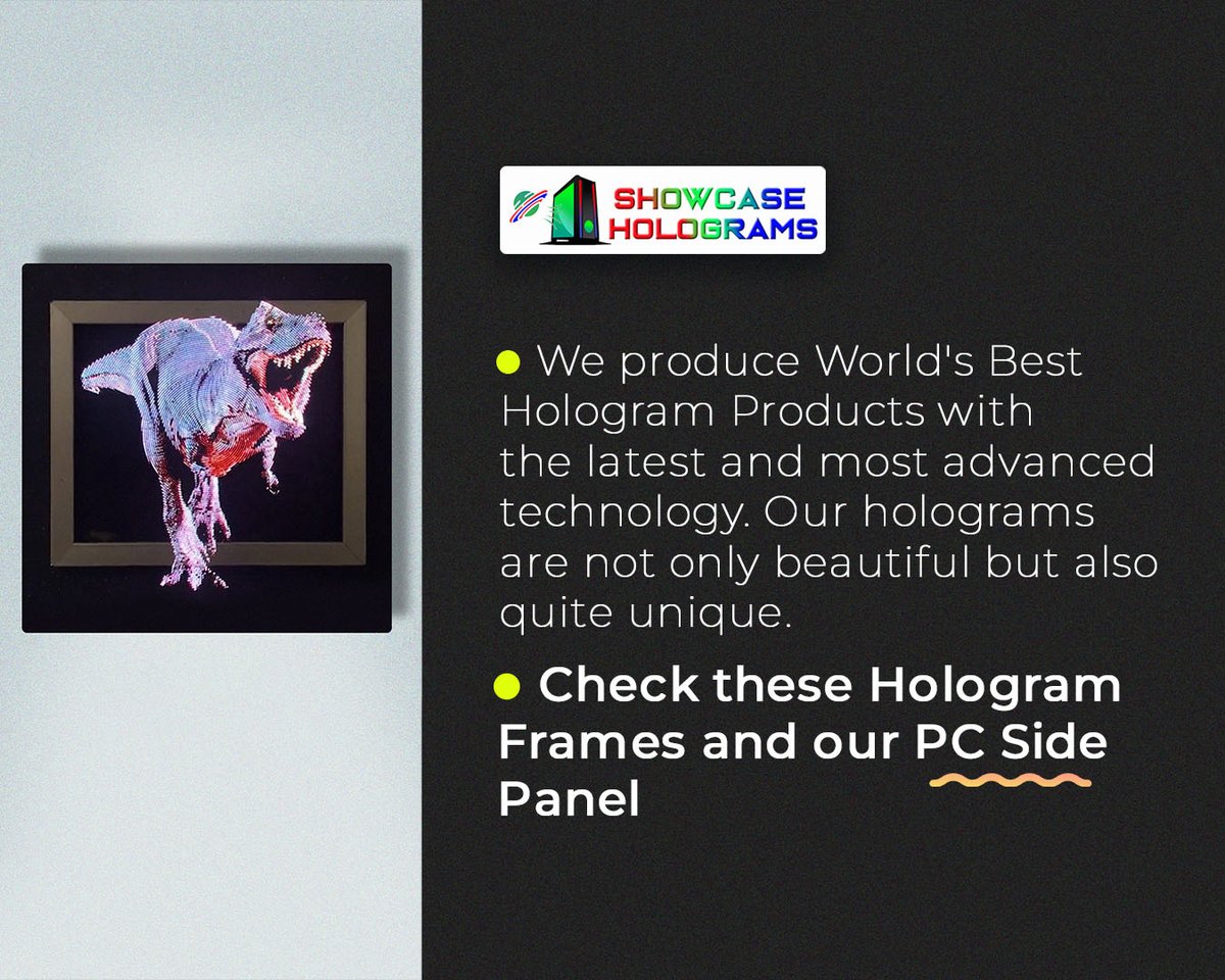 The Coolest Hologram Products only at showcaseholograms.com
😎
#tech #holograms #cyberpunk #future #gaming #gamingpc #pcgamer #pcsides #pccase #computers #frame