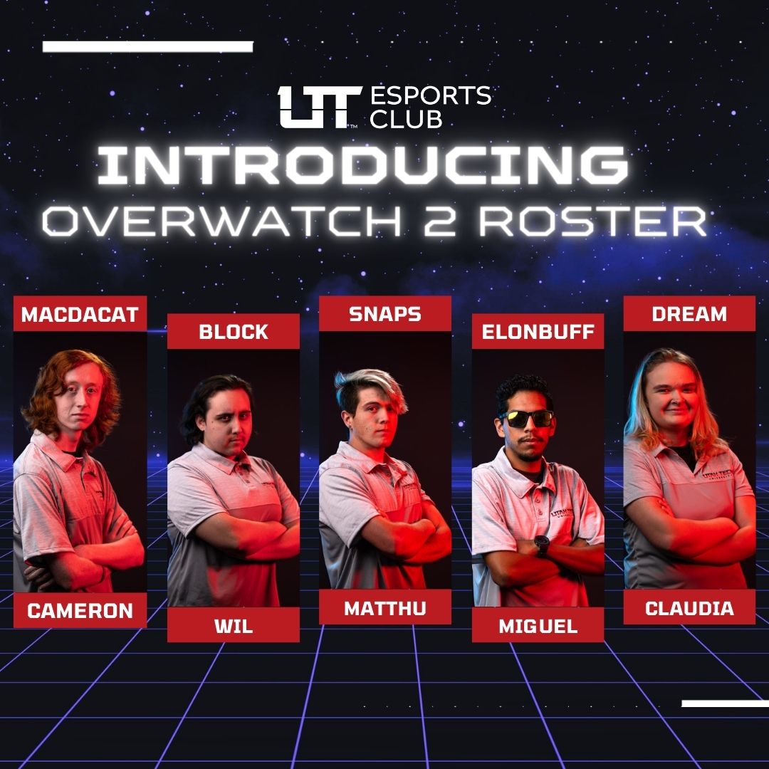 UtahTechEsports's tweet photo. INTRODUCING Utah Tech Esports OVERWATCH 2 Rosters #overwatch2 https://t.co/e79tbLb0rM