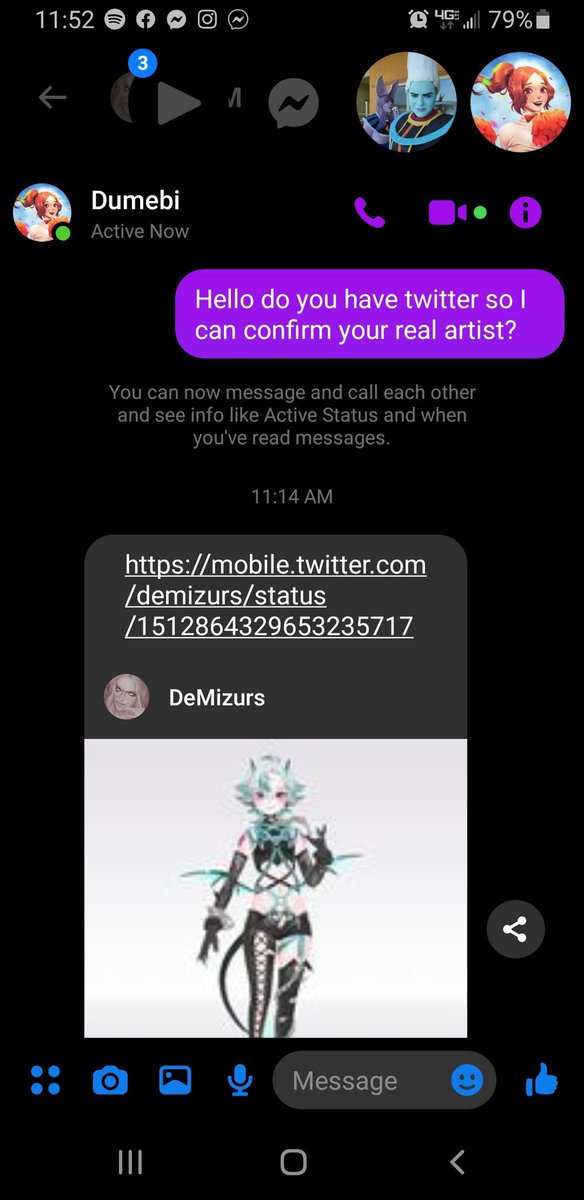 DeMizurs's tweet photo. Hello Twitter. Is not my account and please dont trust someone with different nicknames. I use only DeMizurs and take orders ONLY on my Twitter account and other my contact accounts listed on my carrd. Be careful and check the information before contacting with  scammers https://t.co/9gDza7WRWV