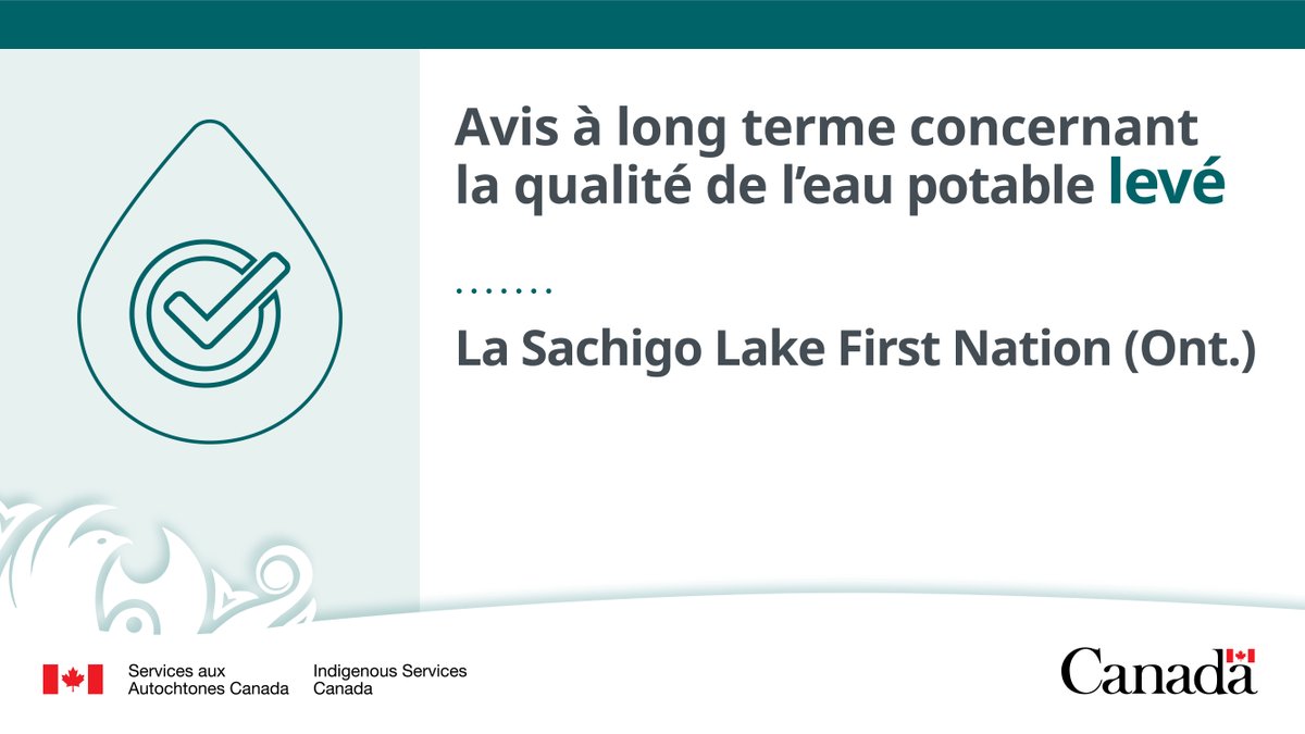 GCAutochtones's tweet photo. La Sachigo Lake First Nation (Ont.) a levé un avis à long terme sur la qualité de l'eau potable à la suite de la modernisation du système de traitement de l'eau de la communauté. https://t.co/Piff6D2vQz #InfraPN https://t.co/VQYimKdkd6