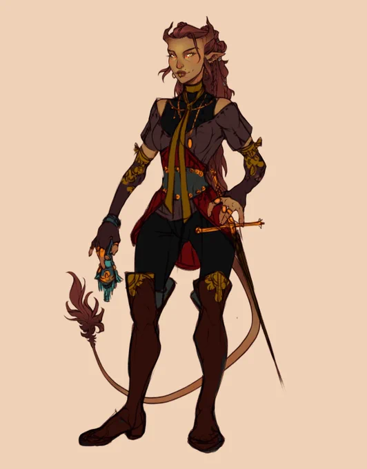 Dutch Haywood  slowly but surely getting my next oc ready for a homebrew/frostmaiden campaign. Don't worry, she has a fluffy coat too#DnDcharacter 