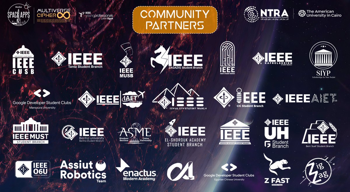 SpaceAppsCairo's tweet photo. โIf you want to go fast, go alone. If you want to go far, go together.โ
We'd like to thank our community partners who helped us to make it that far!
#SpaceApps
#SpaceAppsCairo
#MultiverseChipper
#SpaceAppsCairo2022 https://t.co/m785E9dLSq