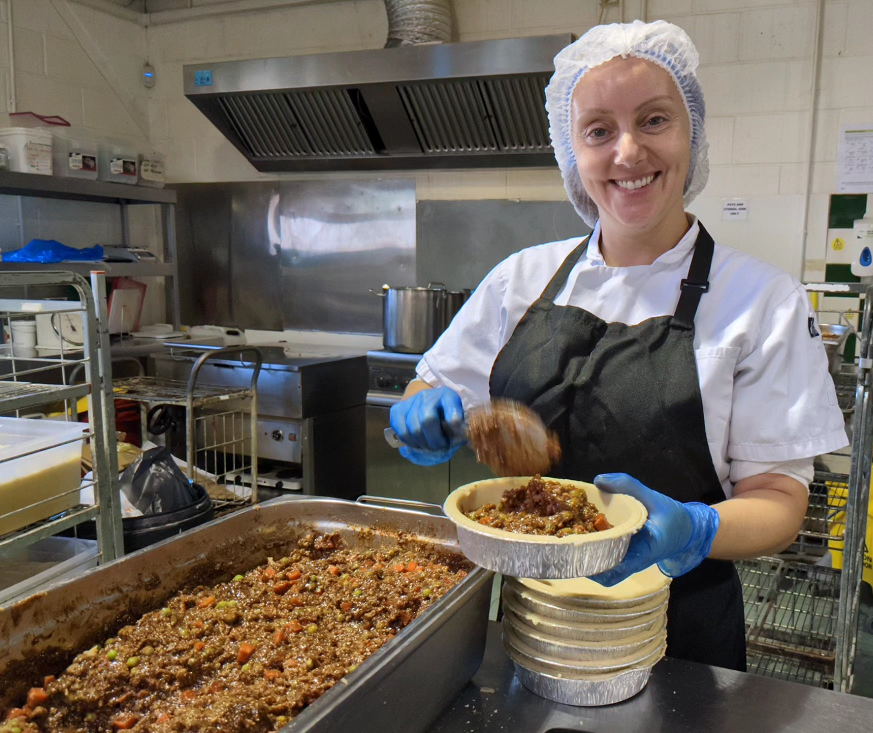 BrocklebysPies's tweet photo. The ever popular Kiwi, Big Cheese and Wild Deer pies were made today in the kitchen whilst Gemma made Shepherd's Delight pies🐑
Tasty lamb simmered with seasonal vegetables. A shepherd’s favourite dish!
#handmadepies #awardwinningpies #cookfromfrozen #dinnertime #weekendfood https://t.co/v5jog6c9ml