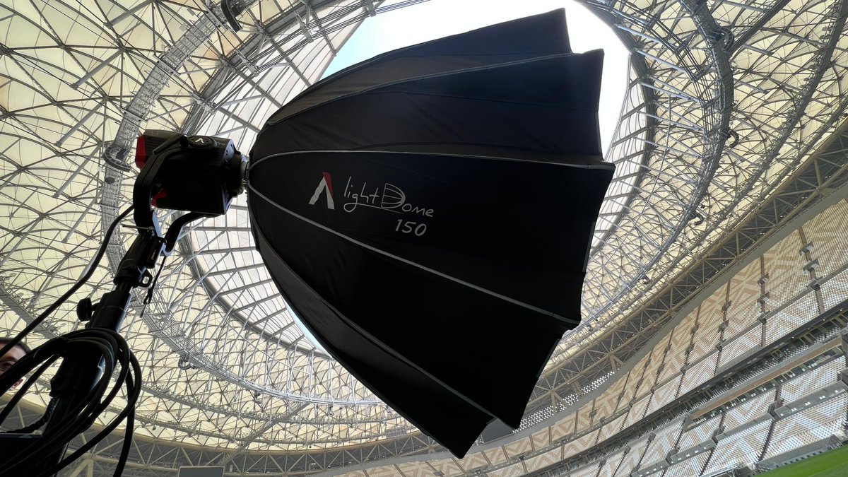 ProScreenQatar's tweet photo. Aputure 1200 in play at Khalifa Stadium with Light Dome 150!!! Did you try that powerful soft combination before?? Let us know your thoughts.
#aputure #ledlights #daylight #aputure1200
DOP Mo Elrify 
Check our website https://t.co/sXFSoZBi43 for more items https://t.co/XxTFIH6eXC