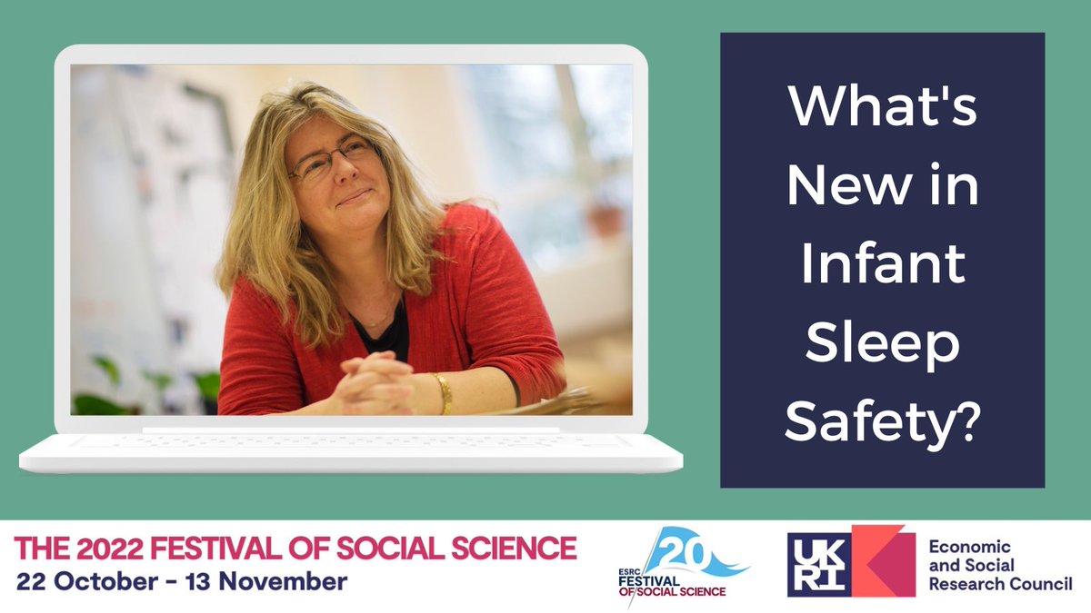 Free lunchtime talk and discussion on 'What's New in Infant Sleep Safety' on 10th November 12:30 to 13:30. For ESRC Festival of Social Science @ESRC @durham_uni @AnthroHealthDU @DUResOffice More info festivalofsocialscience.com/events/whats-n… Book tickets eventbrite.co.uk/e/whats-new-in…