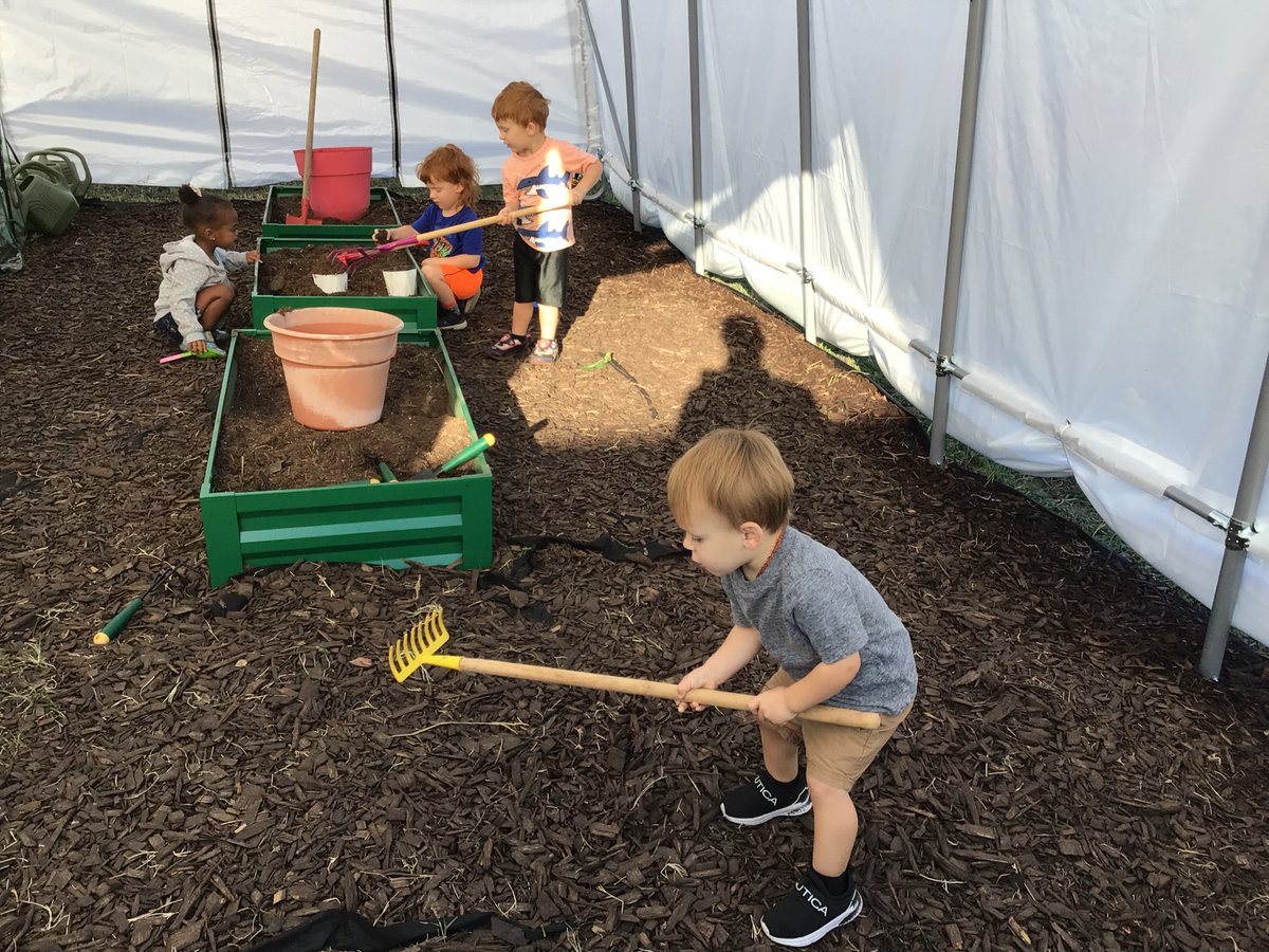 Ms. Karie Baimbridge and CDC Director Sallie  Burch got the ball rolling on prepping the Hoop House for fall and winter plantings. We had the cutest little helpers. The children range from 15 months to 3 years.   <a href="/BastropISD/">Bastrop ISD</a>