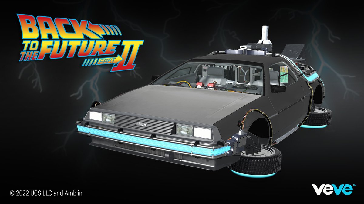 “Where we’re going, we don’t need roads!”

The DeLorean Time Machine from Back to the Future Part II comes complete with hover-conversion folding wheels and the Mr. Fusion Home Energy Reactor!

This interactive digital collectible drops Fri, 21 Oct at 8 AM PT.