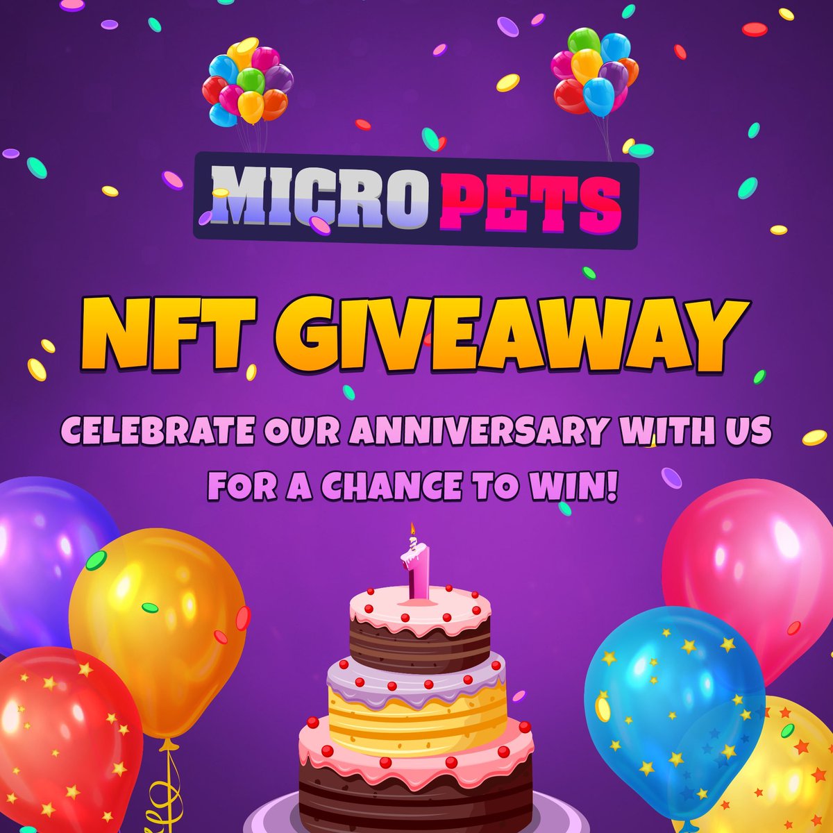 Alien10tacle's tweet photo. THE most awesome project in crypto is celebrating it's 1 year anniversary!
#MicroPets #MicroPetsBSC #Petsbirthday
All join in and have some fun with friends.
@Aliententacle on Telegram. https://t.co/2ECMSzJjvZ