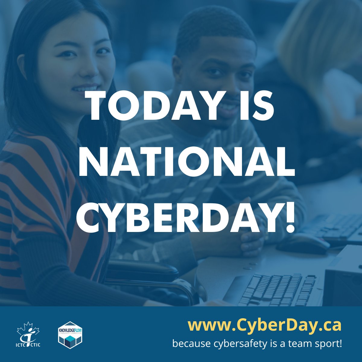 Today is National CyberDay!  

💻We’re helping empower students to participate in the digital universe safely. Participate in our interactive challenges for students of all ages, and don’t forget to submit your scorecard! ➡️ bit.ly/3ggMSaG  

#EveryDayisCyberDay